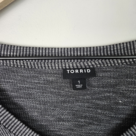 Torrid Mini Rib Knit Fit And Flare Dress 1 - Picture 4 of 9